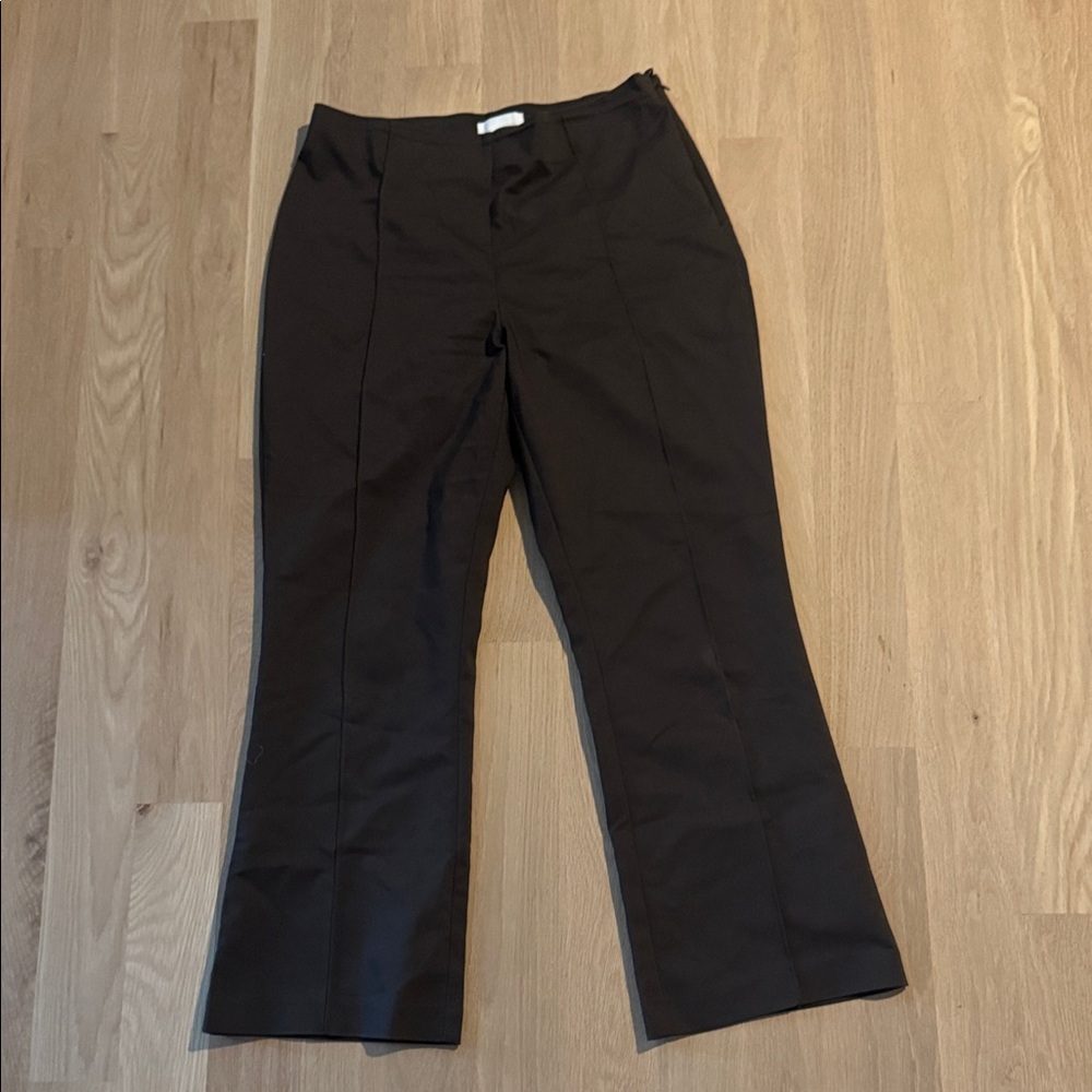 H&M brown Women's Flare Dress Pants USED